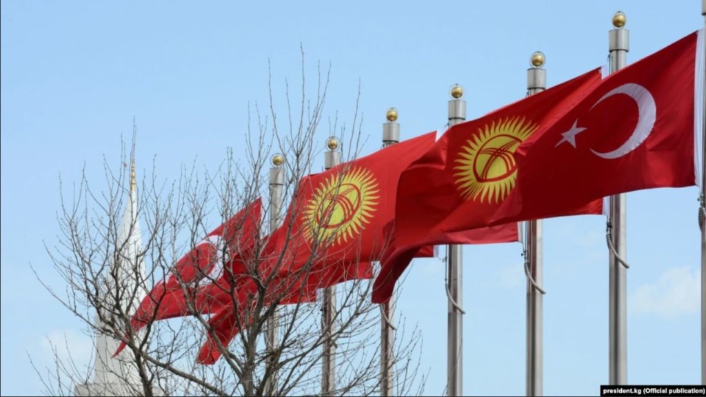 flagi Turcji i Kirgistanu